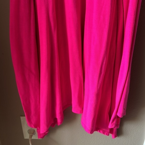 TORRID Hot Pink Sleeveless Sharkbite Hem Dress - Picture 4 of 8